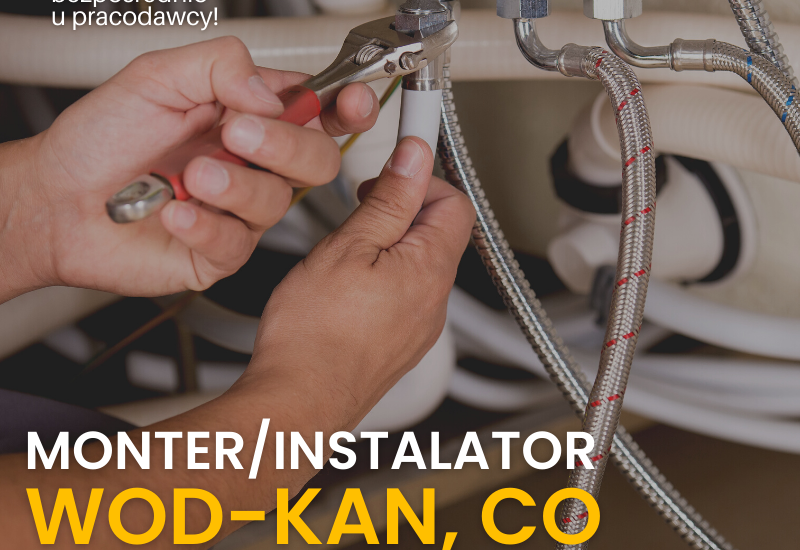 Hydraulik – Monter instalacji sanitarnych
