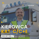 Kierowca C/C+E. Gdańsk, Żukowo