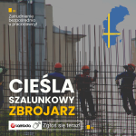 Cieśla szalunkowy, zbrojarz – praca od zaraz w Szwecji