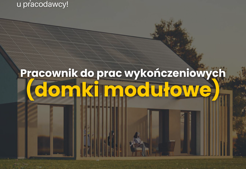 Monter – wykończenia. Natolin (koło Nowosolnej, woj. łódzkie).