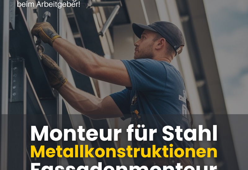 Monteur für Stahl / Metallkonstruktionen / Fassadenmonteur