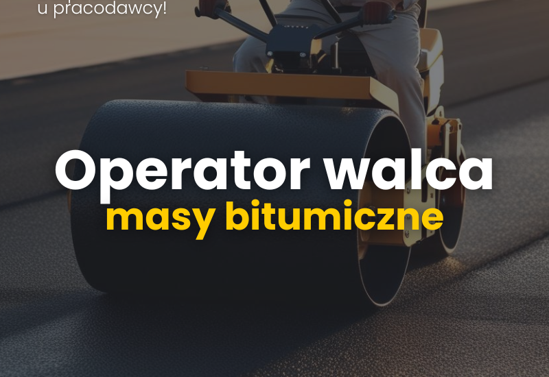Operator walca. Teren województwa zachodniopomorskiego