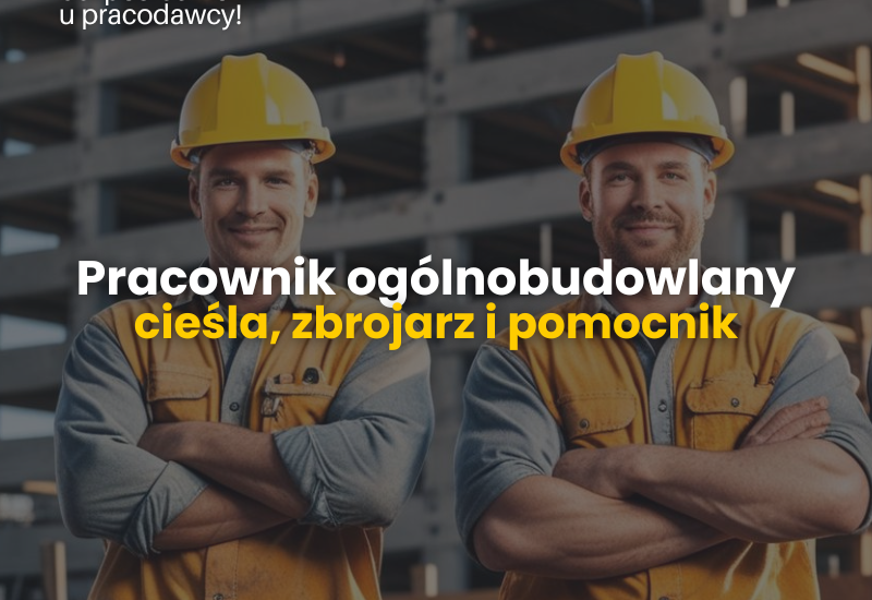Belgia, B2B. Pracownik ogólnobudowlany: cieśla, zbrojarz, pomocnik (z doświadczeniem)