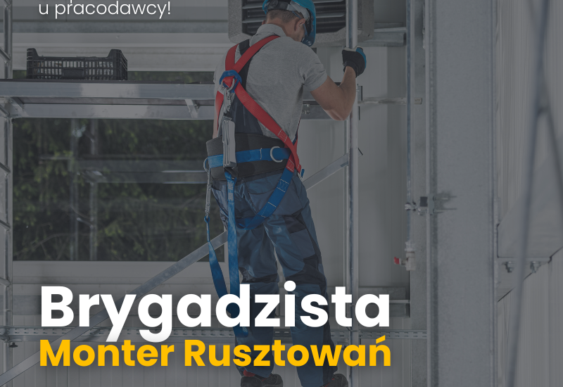 Monter rusztowań/Brygadzista. Niemcy. od 20 € na rękę