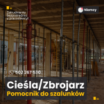 Pracownik ogólnobudowlany: Cieśla szalunkowy/zbrojarz/pomocnik. Niemcy. Frankfurt