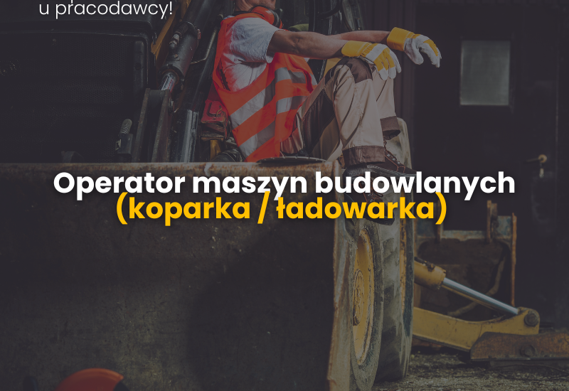 Operator maszyn budowlanych (koparka / ładowarka) – Niemcy
